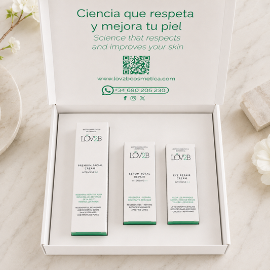 Recarga · Tratamiento Regeneración Sérum + Premium Facial Cream + Eye Repair Cream